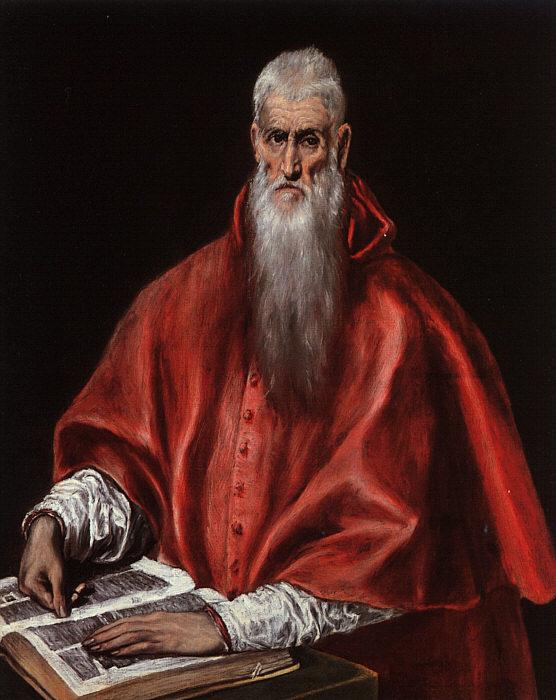 El Greco Saint Jerome as a Cardinal China oil painting art